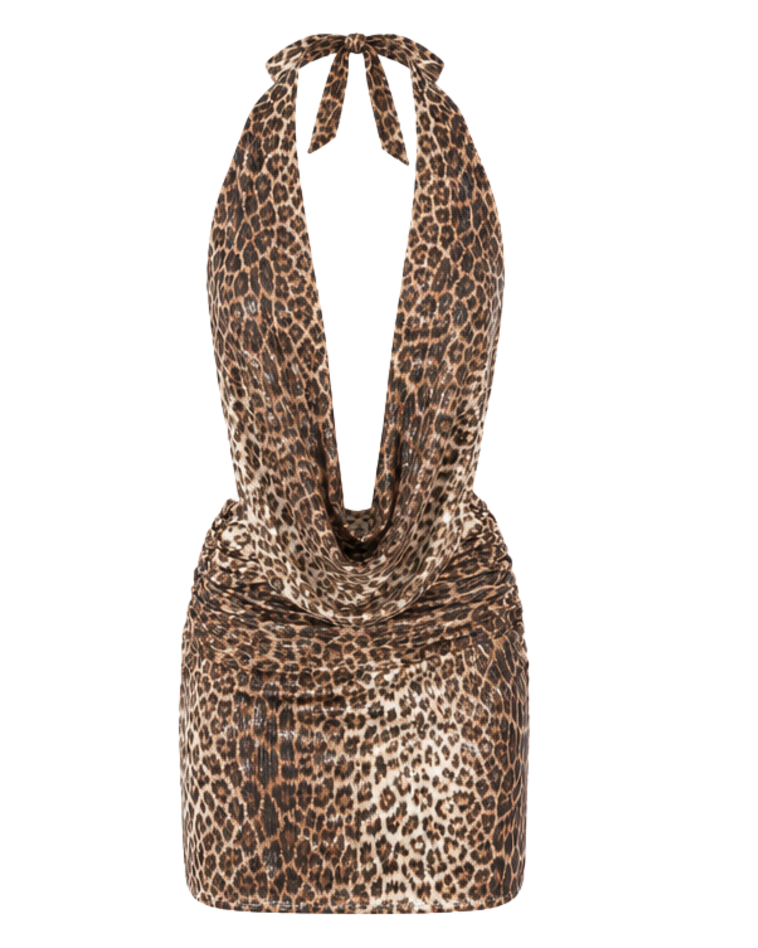 Elysia Leopard Sequin Mini Dress