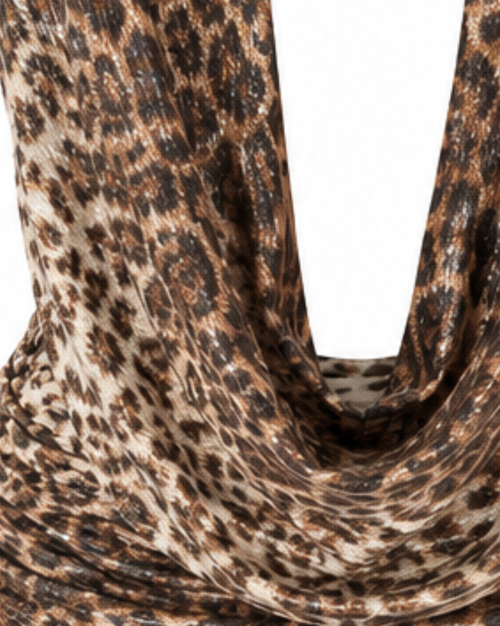 Elysia Leopard Sequin Mini Dress