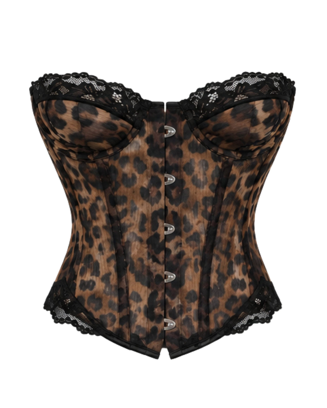 Leopard Lace Corset Top