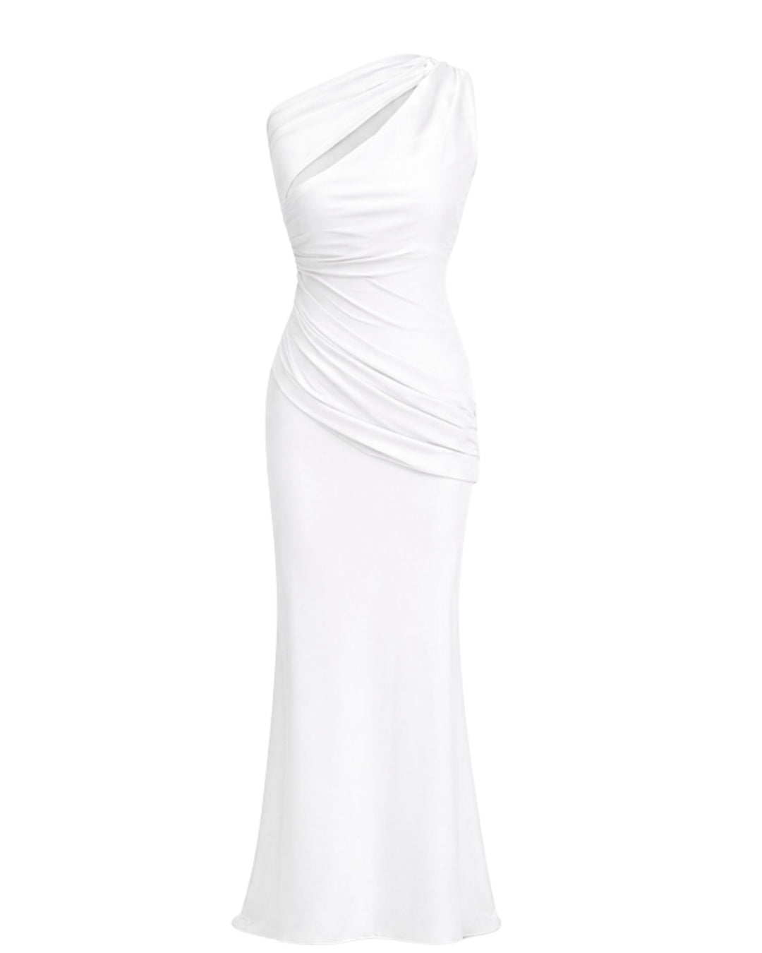 Isabella One-Shoulder in White