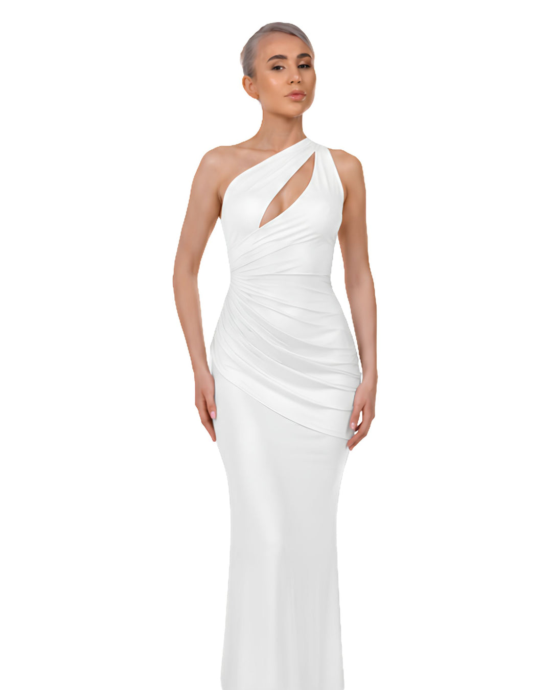 Isabella One-Shoulder in White