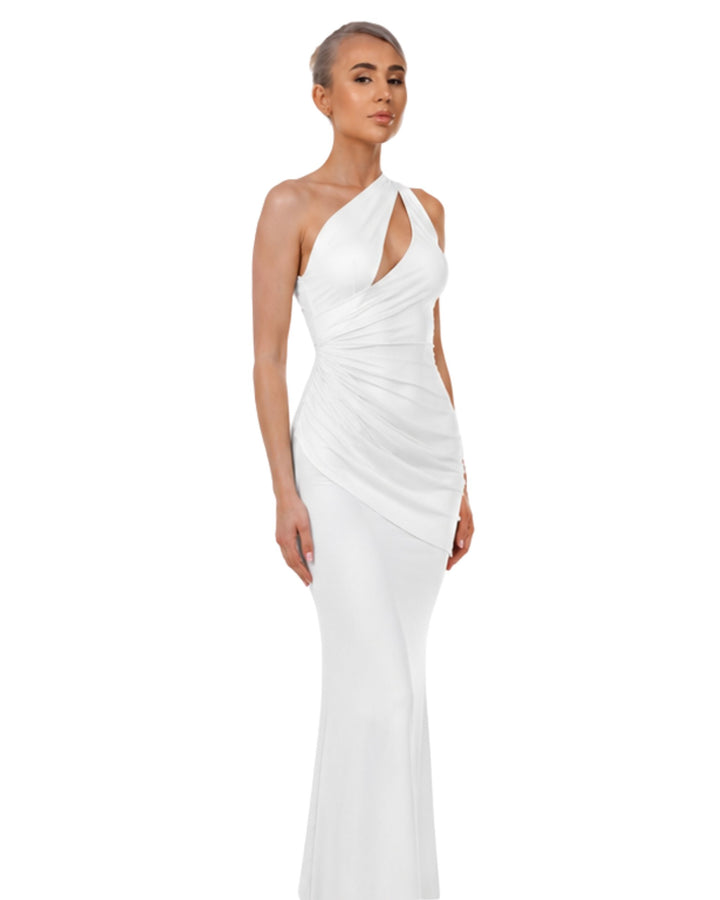 Isabella One-Shoulder in White