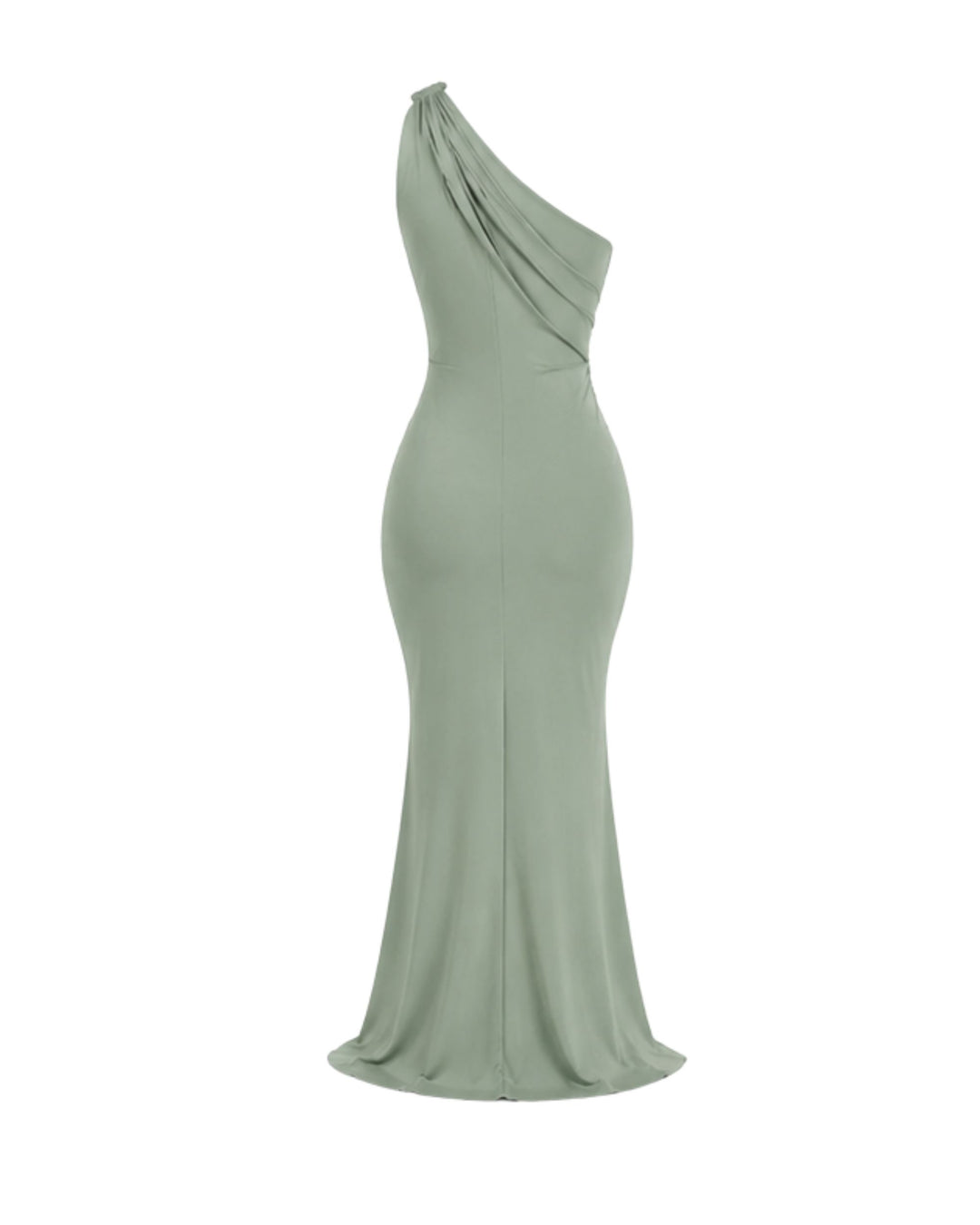 Isabella One-Shoulder in Sage GREEN