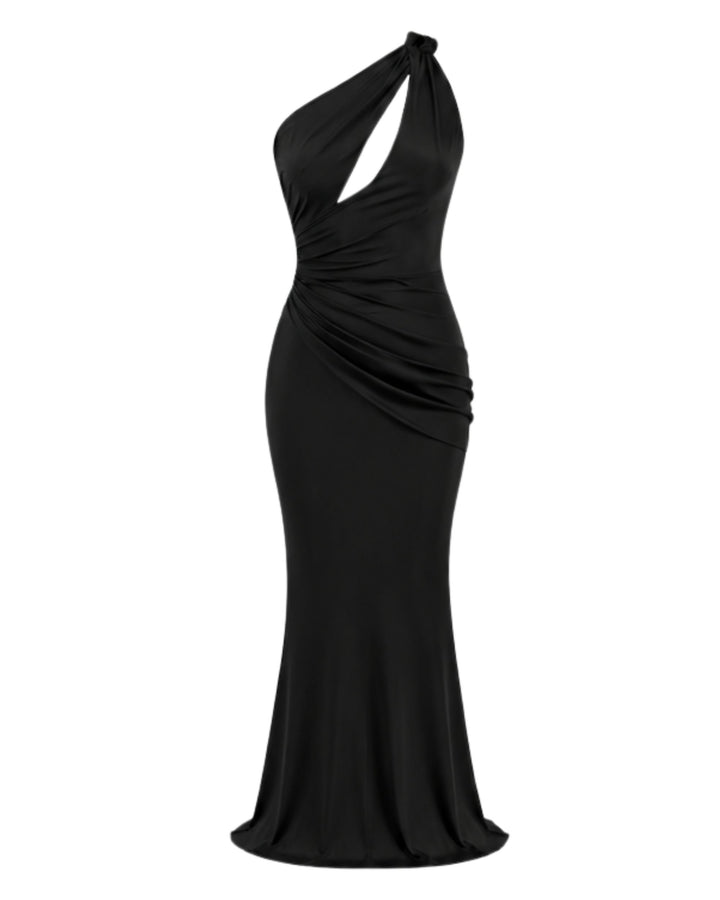 Isabella One-Shoulder in BLACK