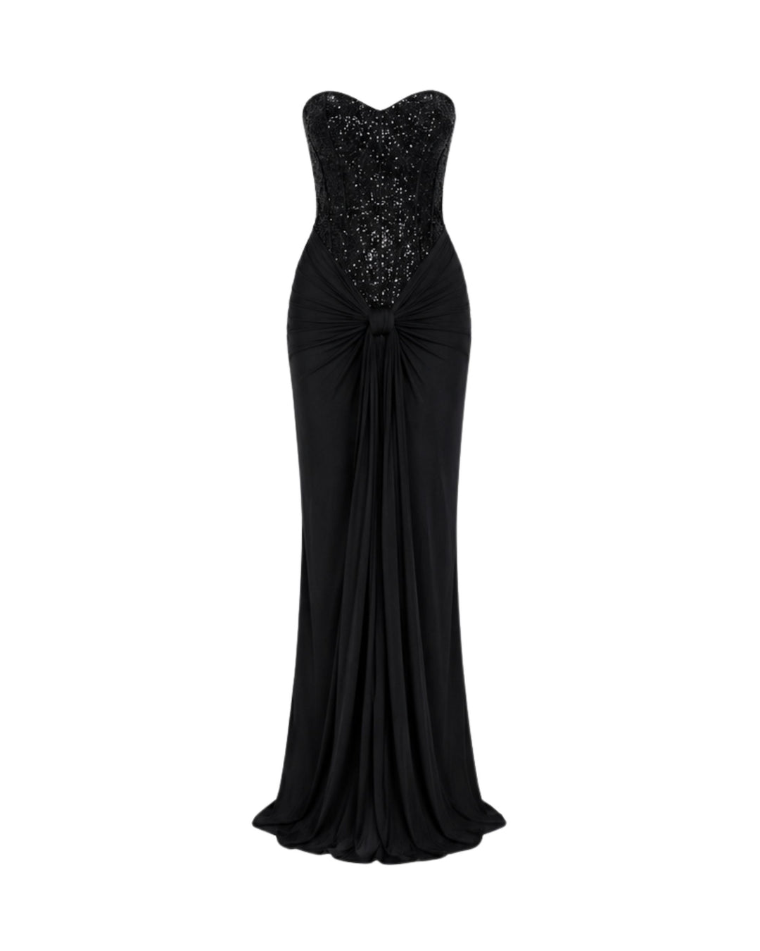 Amara Corset Maxi Dress IN BLACK
