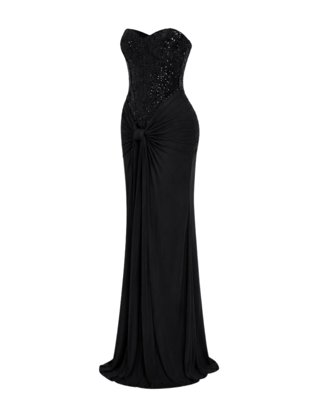 Amara Corset Maxi Dress IN BLACK
