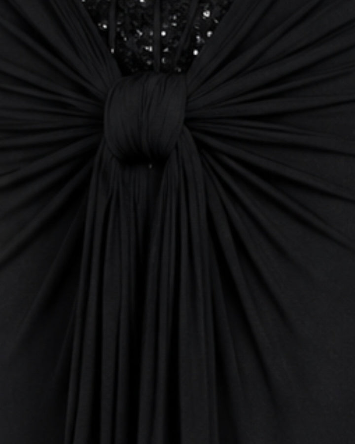 Amara Corset Maxi Dress IN BLACK
