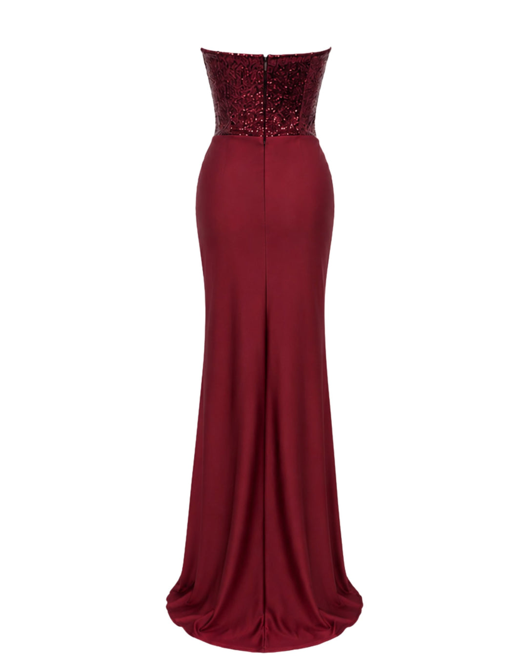 Amara Corset Maxi Dress IN Burgundy