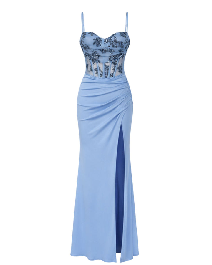 Celestia Embellished Corset Maxi Dress