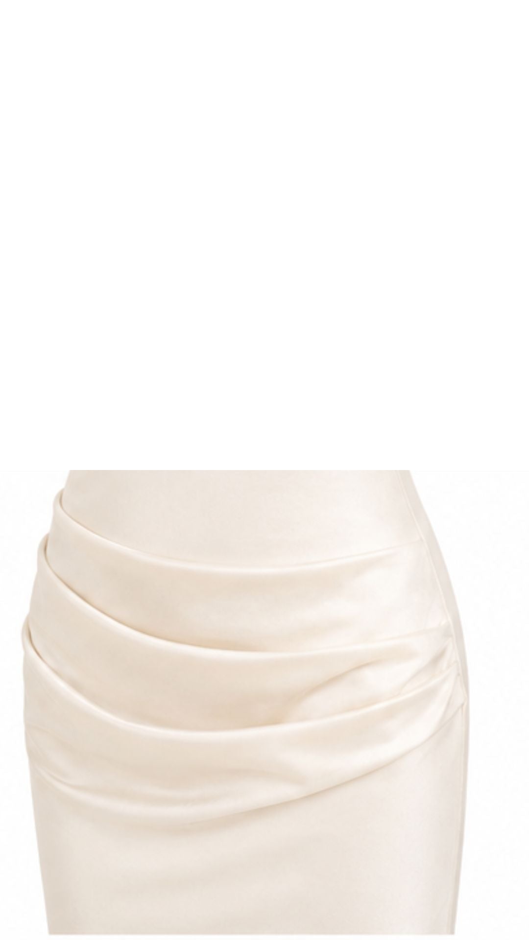 Draped Halter Mini Dress Panna Cream