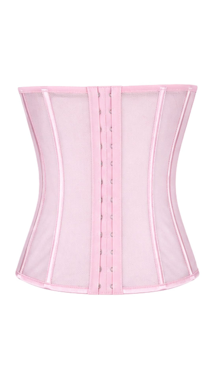 Rosé Mesh Corset