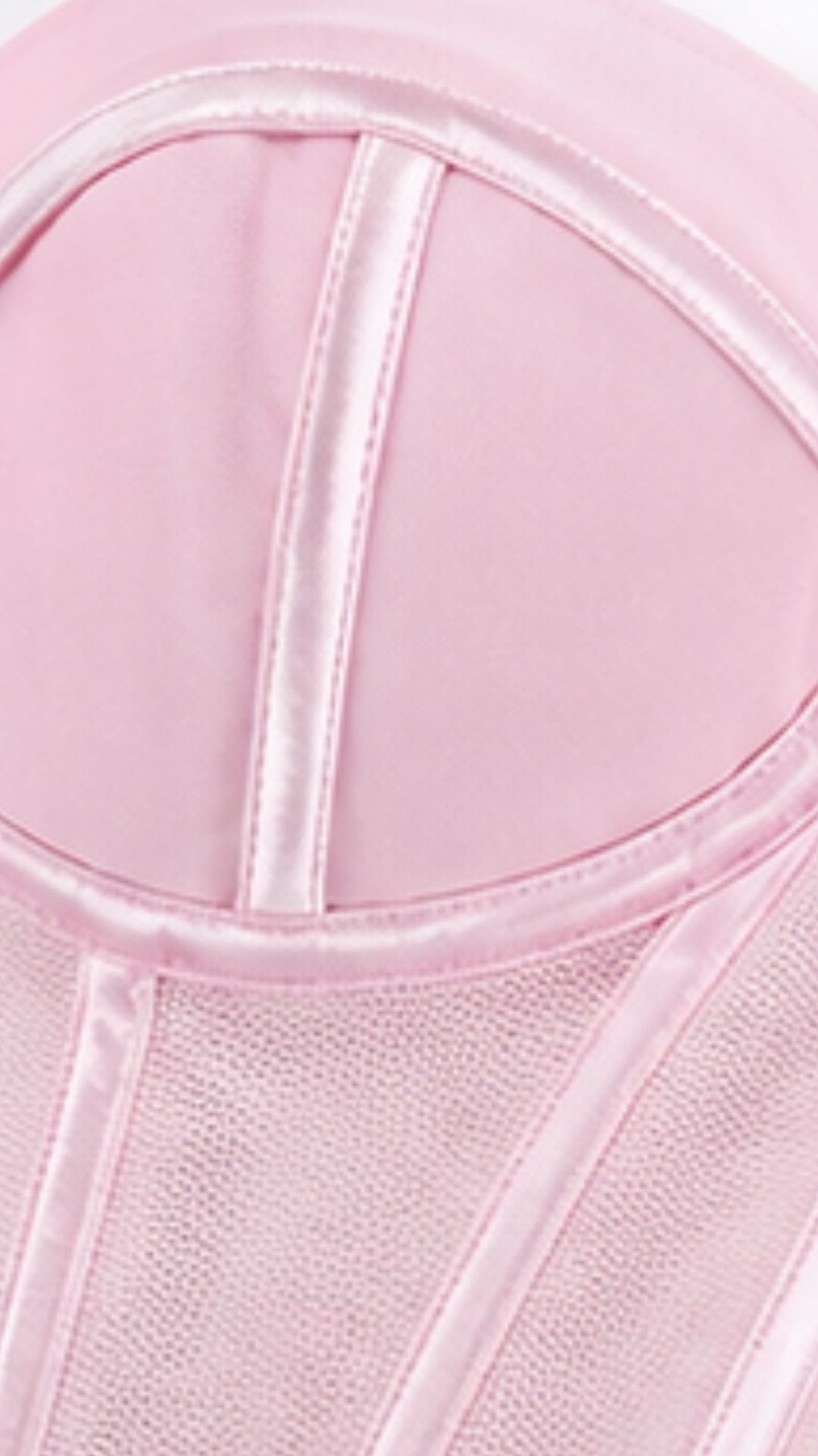 Rosé Mesh Corset