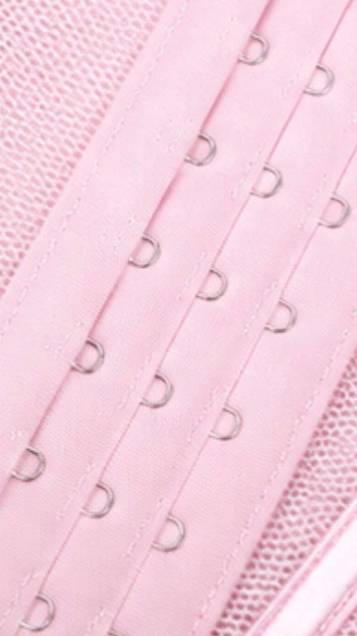Rosé Mesh Corset