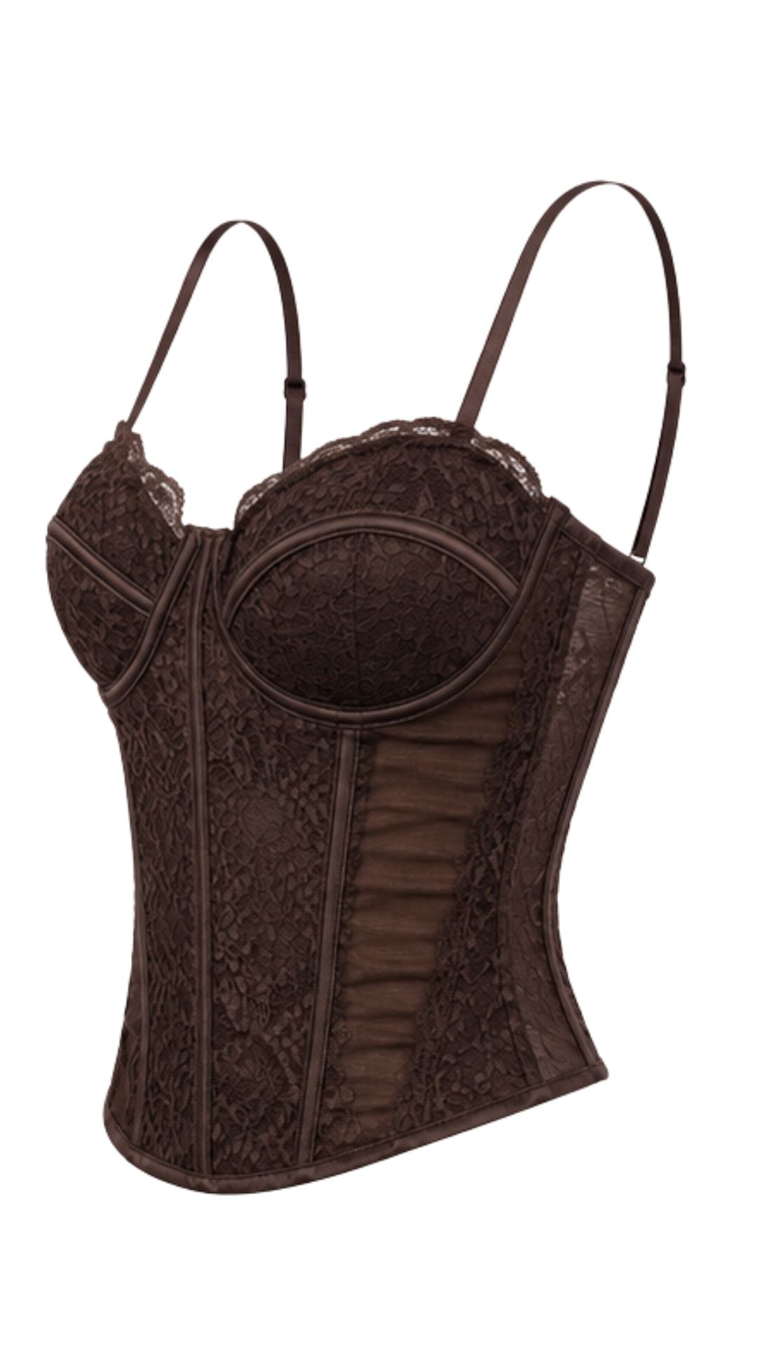 Chocolate Muse Lace Corset