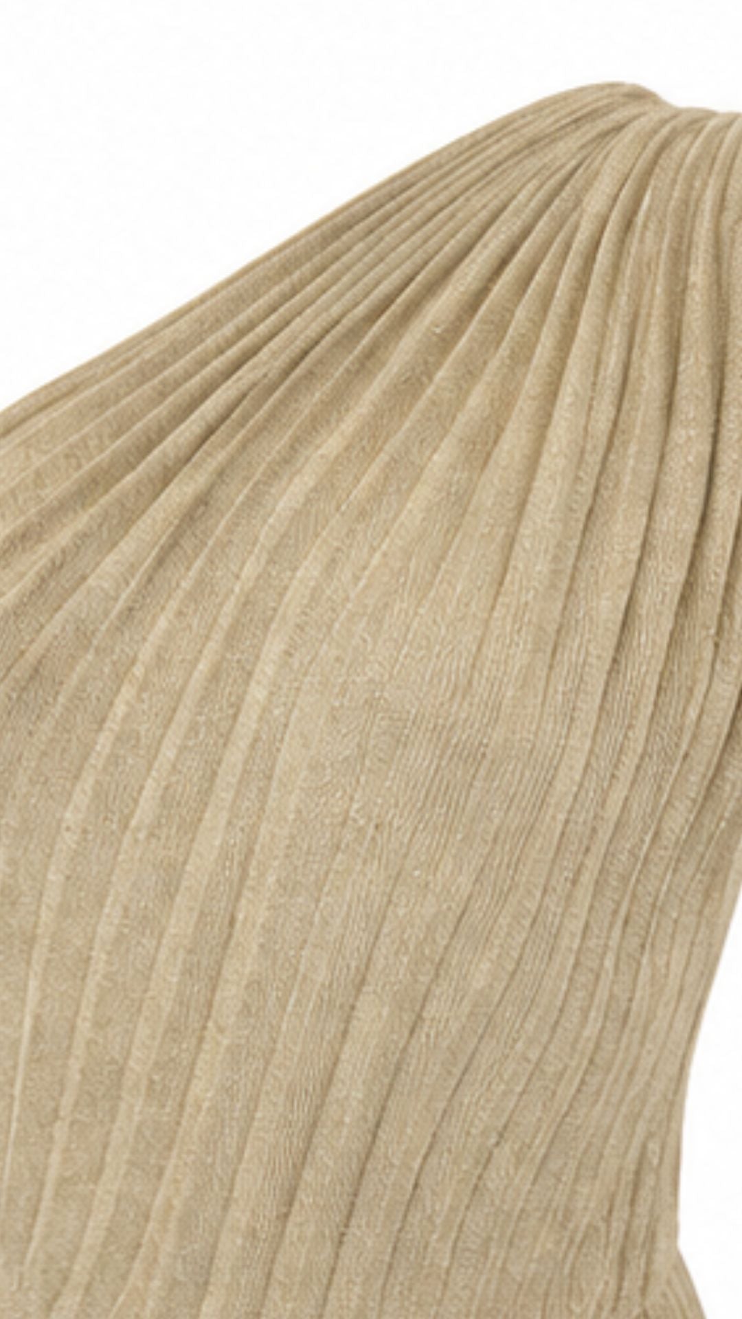 Golden Muse One-Shoulder Pleated Maxi Dress