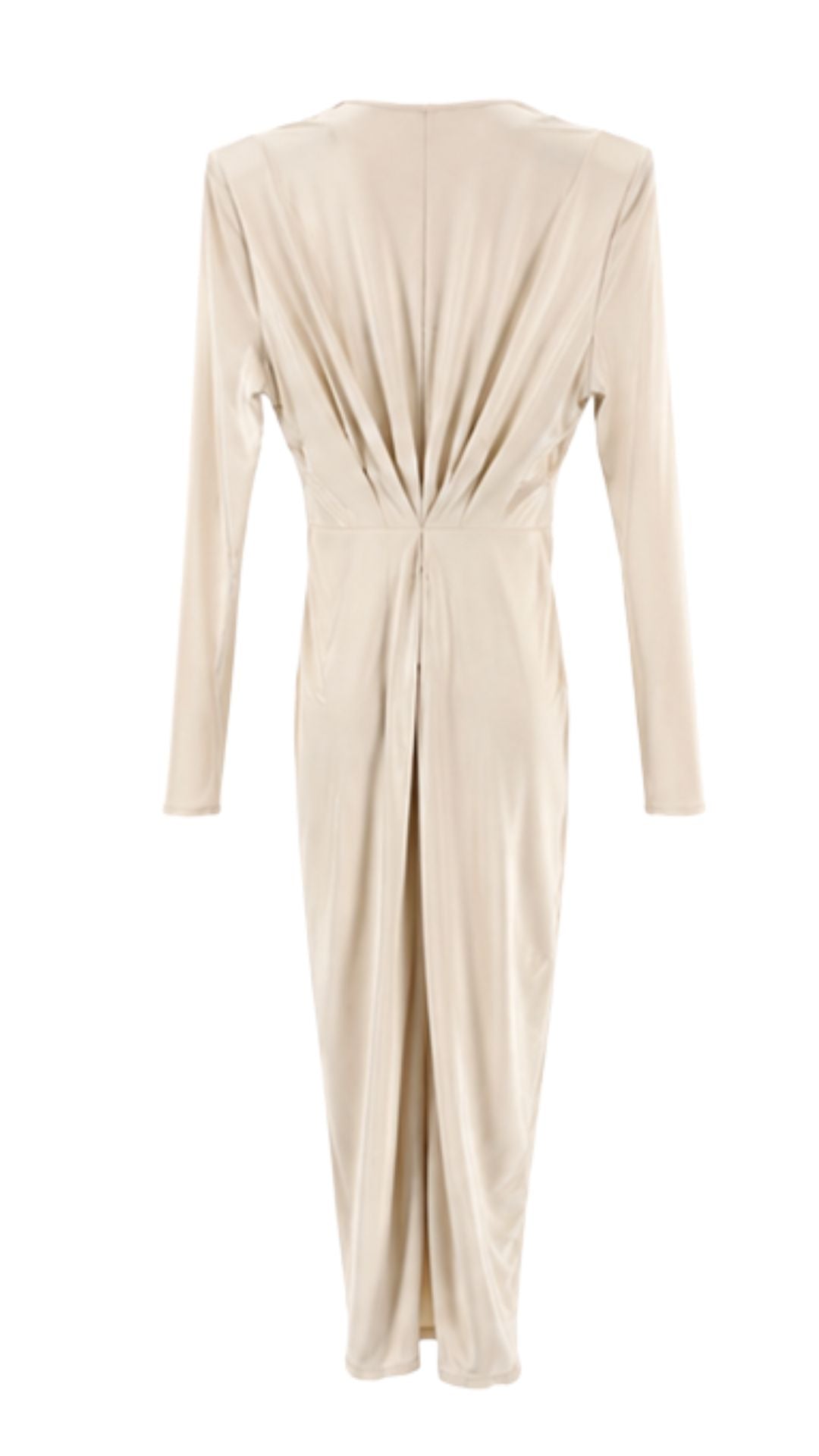 Ivory Élan Draped Maxi Dress