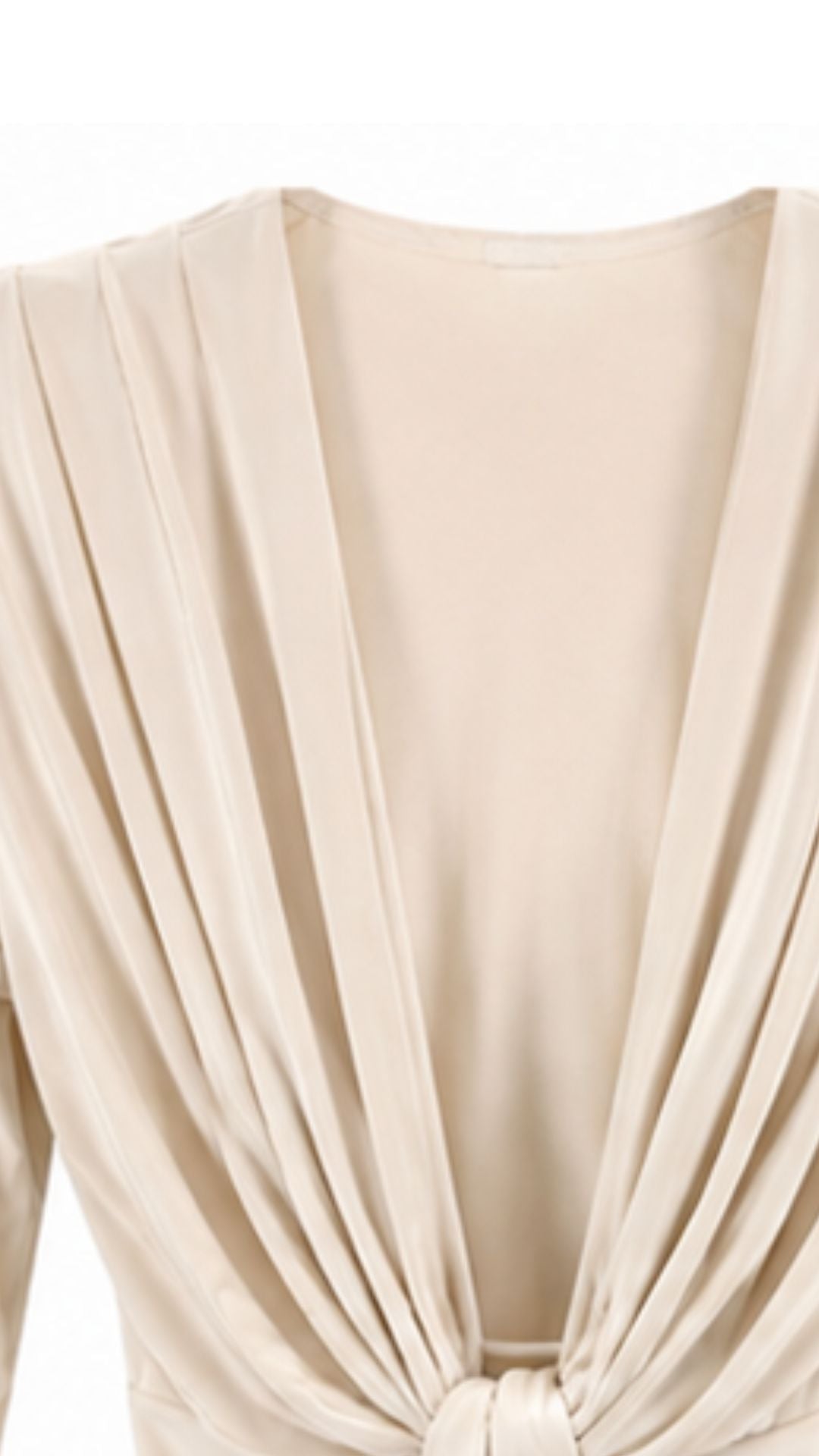 Ivory Élan Draped Maxi Dress