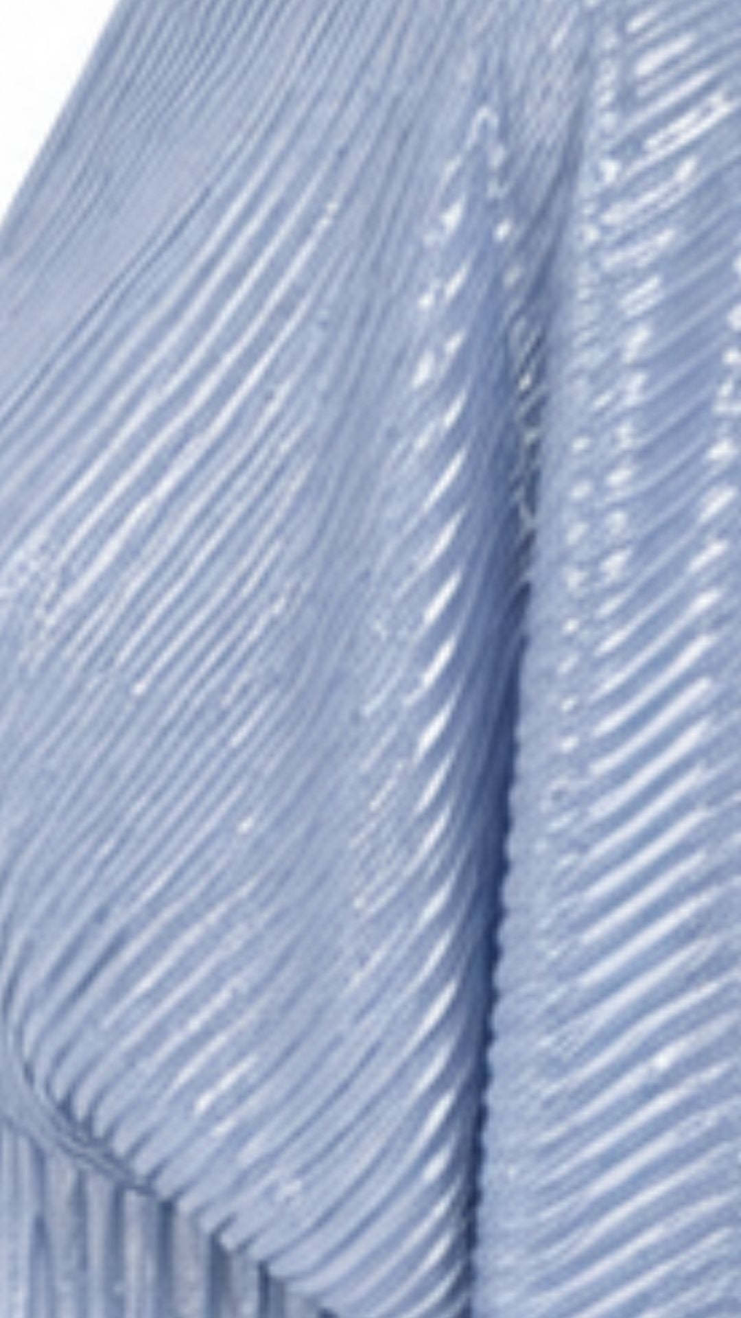Celeste Powder Blue Metallic Pleated Maxi Dress
