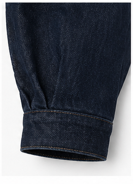 Women’s Dark Denim Asymmetric Jacket with Belt