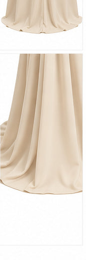 Women’s Beige Strapless Lace Corset Maxi Dress with Draped Waist