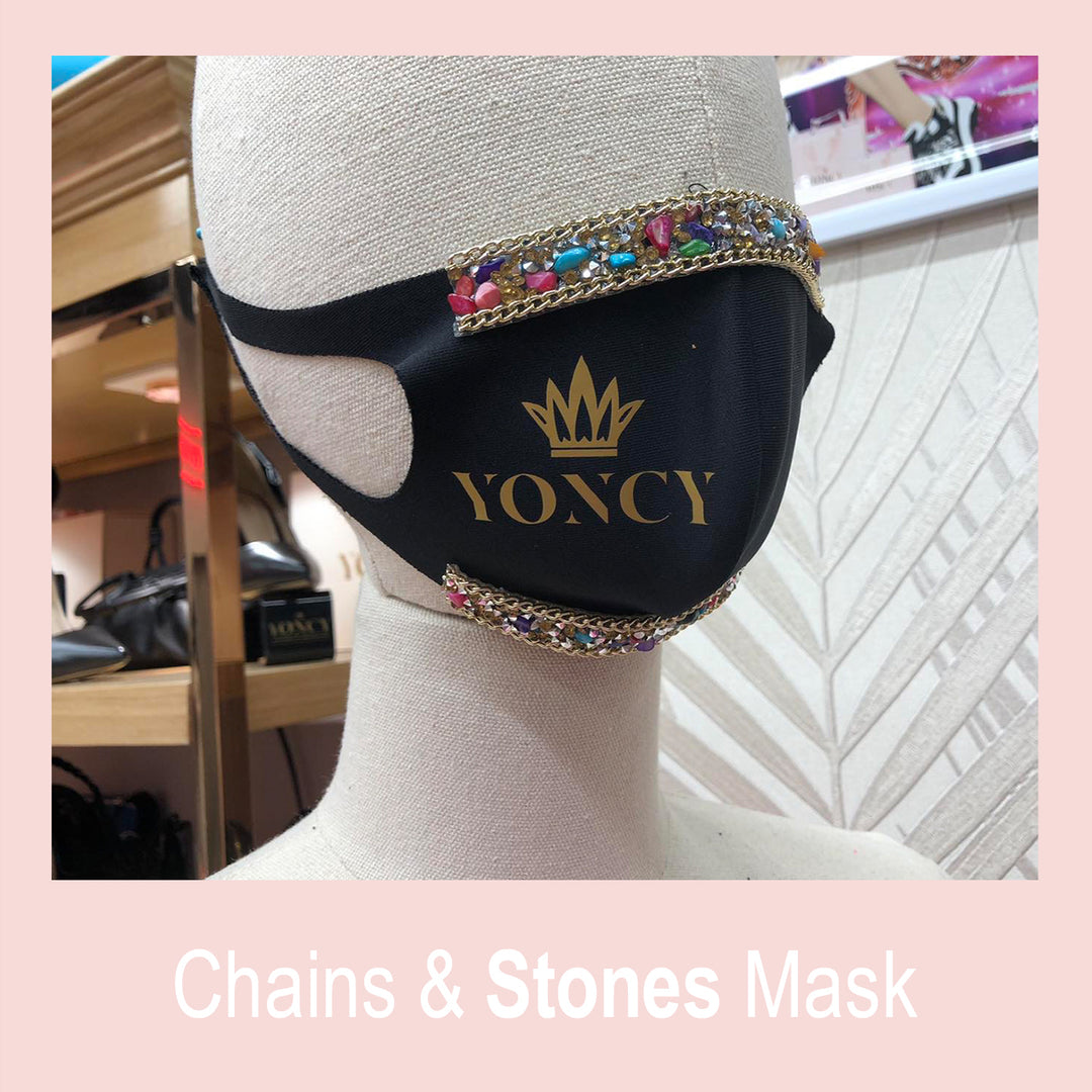 Маска за лице YONCY Chains &amp; Stones-0